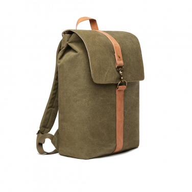 Logo trade promotional items image of: VINGA Bosler backpack GRS recycled canvas
