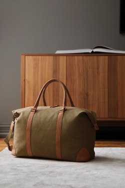 Logo trade promotional merchandise picture of: VINGA Bosler RCS recycled canvas weekend bag