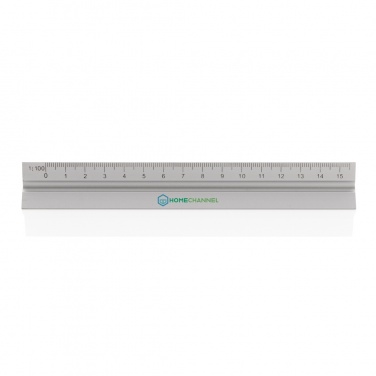 Logotrade promotional merchandise picture of: 15cm. Aluminum triangular ruler