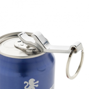 Logo trade promotional giveaway photo of: RCS recycled zinc alloy bottle opener keychain