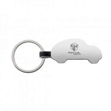 Logo trade promotional gifts picture of: RCS recycled zinc alloy car keyring