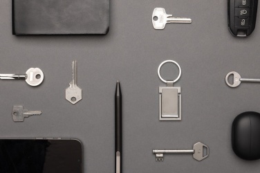 Logotrade advertising products photo of: RSC recycled zinc alloy phone stand keychain