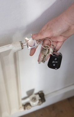 Logo trade promotional merchandise picture of: RCS recycled zinc alloy 3 in 1 keychain