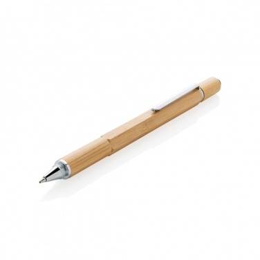 Logo trade advertising products image of: Bamboo 5-in-1 toolpen