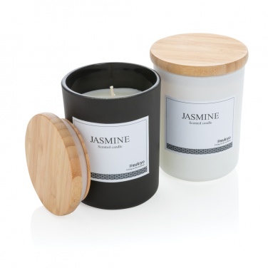 Logotrade promotional item picture of: Ukiyo deluxe scented candle with bamboo lid
