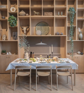 Logotrade promotional item picture of: Ukiyo salad bowl with bamboo salad server