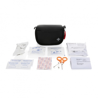 Logotrade corporate gift picture of: RCS recycled nubuck PU pouch first aid set mailable