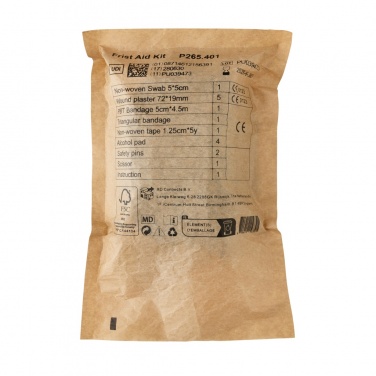 Logotrade promotional gift image of: RCS recycled nubuck PU pouch first aid set mailable