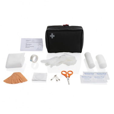 Logotrade advertising product image of: RCS recycled nubuck PU pouch  first aid set