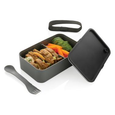 Logo trade promotional giveaways image of: GRS recycled PP lunch box with spork