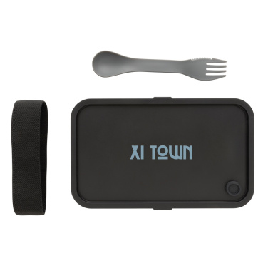 Logo trade promotional product photo of: GRS recycled PP lunch box with spork