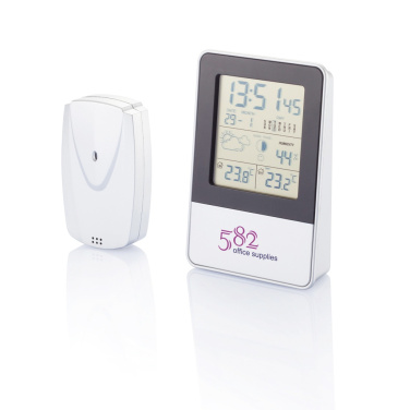 Logo trade promotional gifts image of: Indoor/outdoor weather station