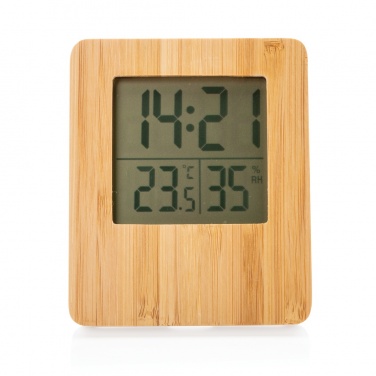 Logotrade promotional giveaways photo of: Bamboo weather station