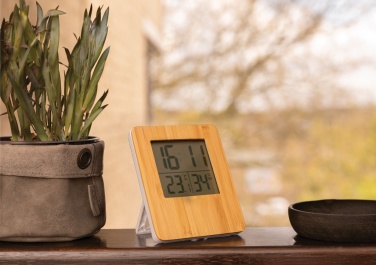 Logotrade advertising product image of: Bamboo weather station