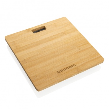 Logotrade promotional items photo of: Grundig Bamboo Digital Body Scale