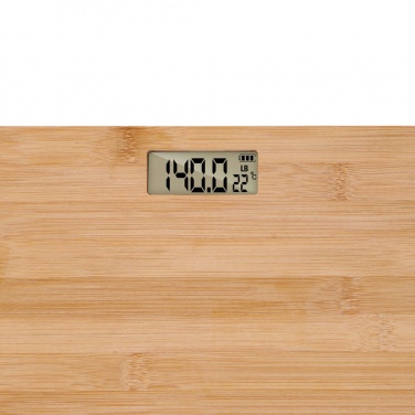 Logo trade promotional items image of: Grundig Bamboo Digital Body Scale