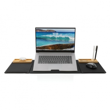 Logotrade business gift image of: Impact AWARE RPET Foldable desk organizer with laptop stand