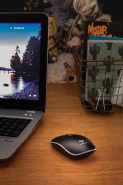 Logo trade business gifts image of: Light up logo wireless mouse