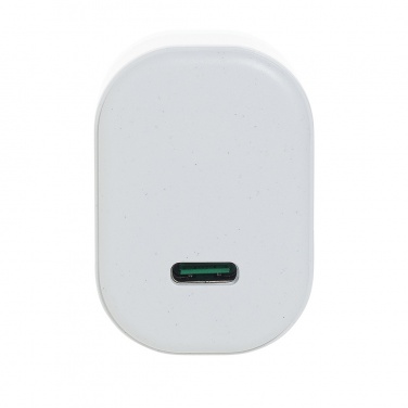 Logo trade promotional giveaways image of: Boost RCS reycled PET 20W type C 2 pcs charging set