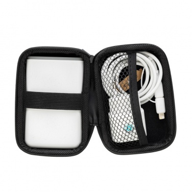 Logo trade promotional giveaways picture of: Surge RCS recyled PET 20W type C 3 pcs charging set