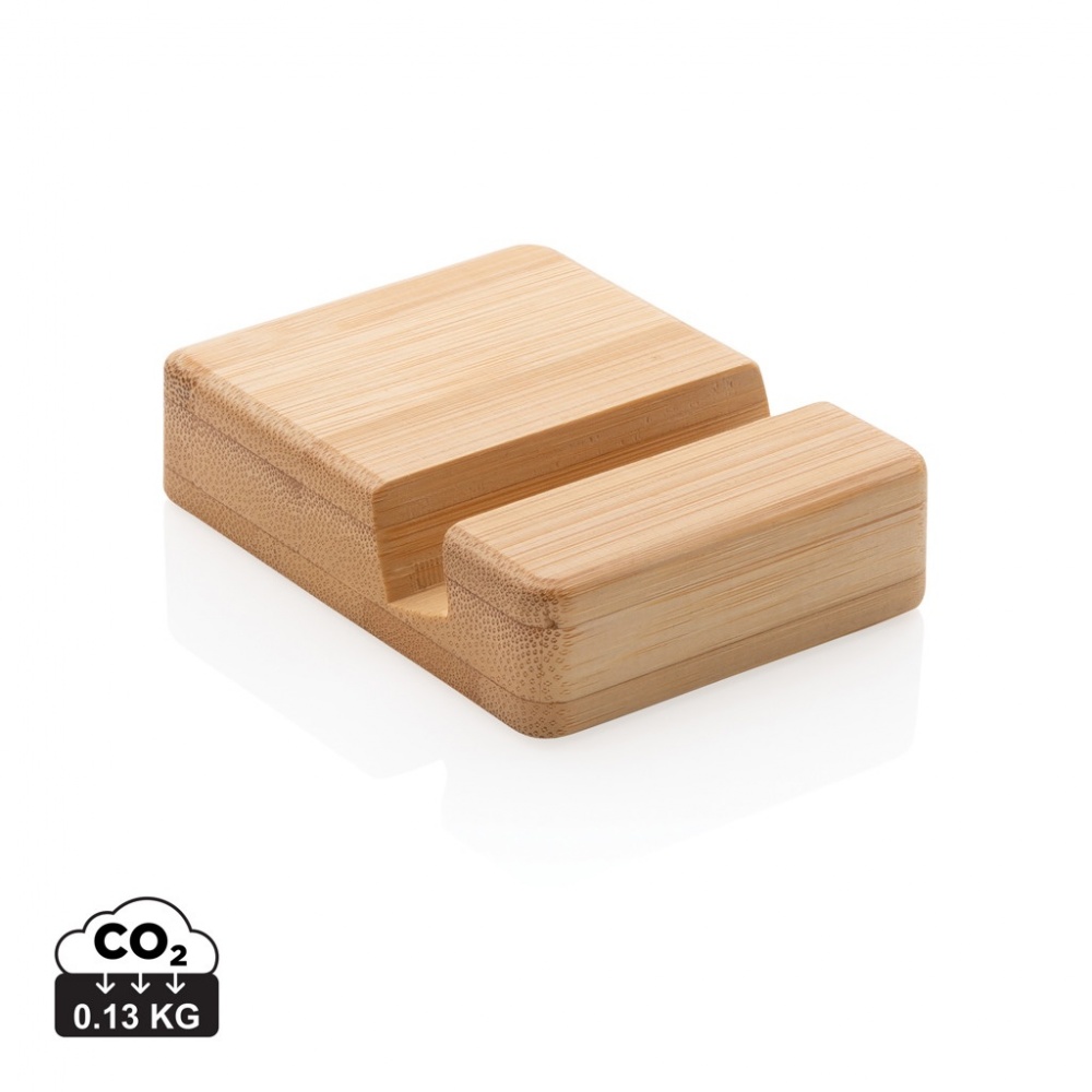 Logo trade corporate gifts image of: Bamboo phone stand XD