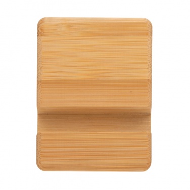 Logo trade promotional gifts image of: Bamboo phone stand XD