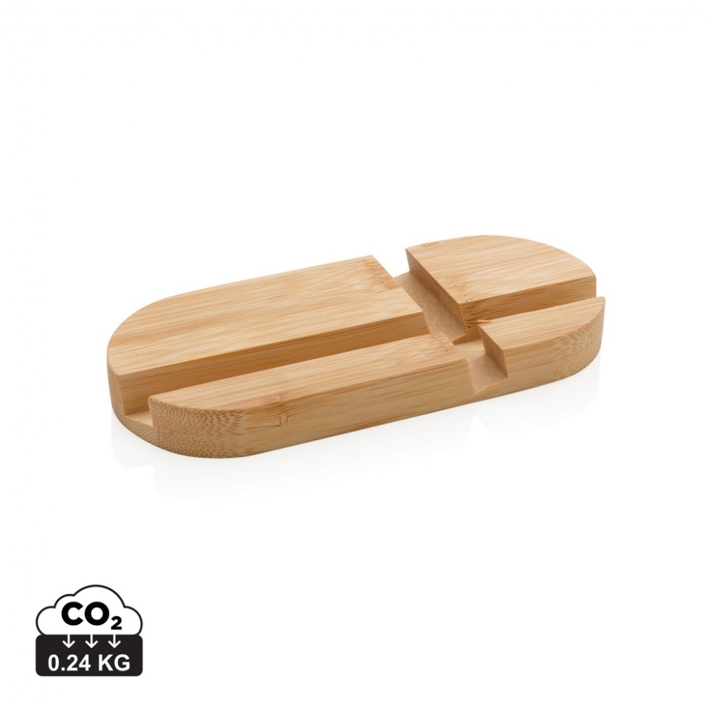 Logotrade promotional merchandise image of: Bamboo tablet and phone holder
