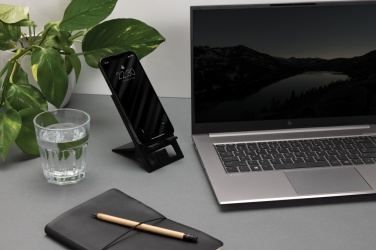 Logotrade corporate gift picture of: SnapStand RCS recycled plastic foldable phone stand