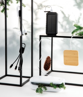 Logo trade promotional products picture of: 4-in-1 cable with carabiner clip