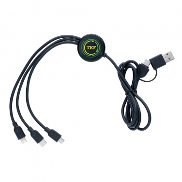 Logotrade advertising product image of: RCS recycled TPE and recycled plastic 6-in-1 cable