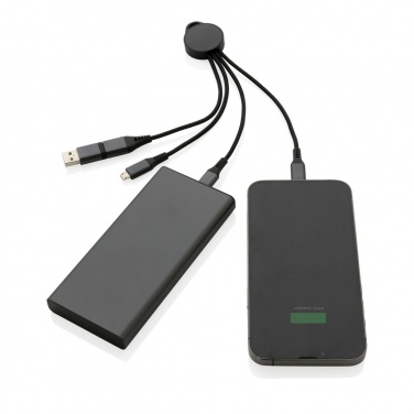 Logotrade promotional item picture of: Terra RCS recycled aluminium 6-in-1 charging cable