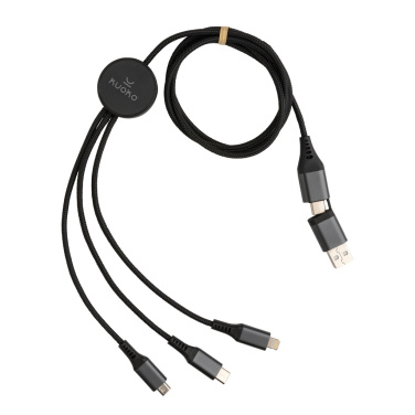Logotrade promotional product image of: Terra RCS recycled aluminium 120cm 6-in-1 cable