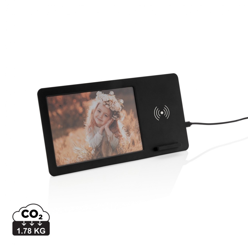 Logo trade promotional product photo of: 5W Wireless charger and photo frame