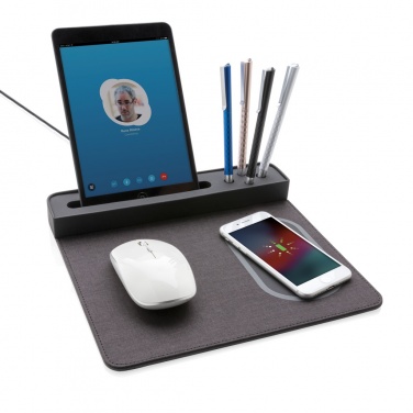 Logotrade promotional merchandise image of: Air mousepad with 5W wireless charging and USB