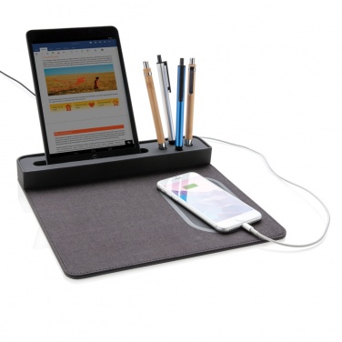 Logo trade promotional merchandise picture of: Air mousepad with 5W wireless charging and USB