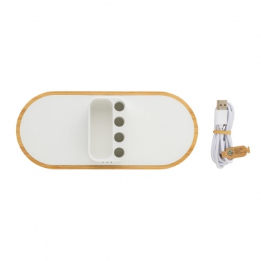 Logo trade promotional products picture of: Ontario RCS rplastic 10W dual wireless