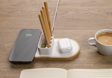 Logotrade promotional giveaway picture of: Ontario RCS rplastic 10W dual wireless