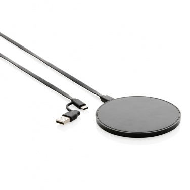 Logotrade promotional merchandise photo of: RCS standard recycled plastic 10W wireless charger