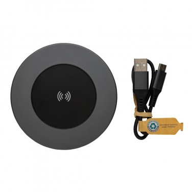 Logo trade promotional merchandise picture of: Terra RCS recycled aluminium 10W wireless charger