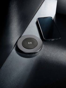 Logo trade advertising products image of: Terra RCS recycled aluminium 10W wireless charger