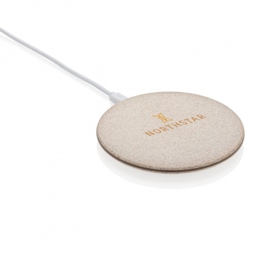 Logotrade business gifts photo of: 5W Wheat straw wireless charger