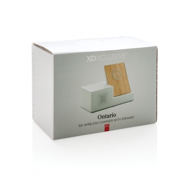 Logotrade promotional giveaway image of: Ontario 5W wireless charger with speaker