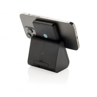 Logo trade promotional items image of: Powerbase RCS recycled plastic 3 in 1 charger with powerbank