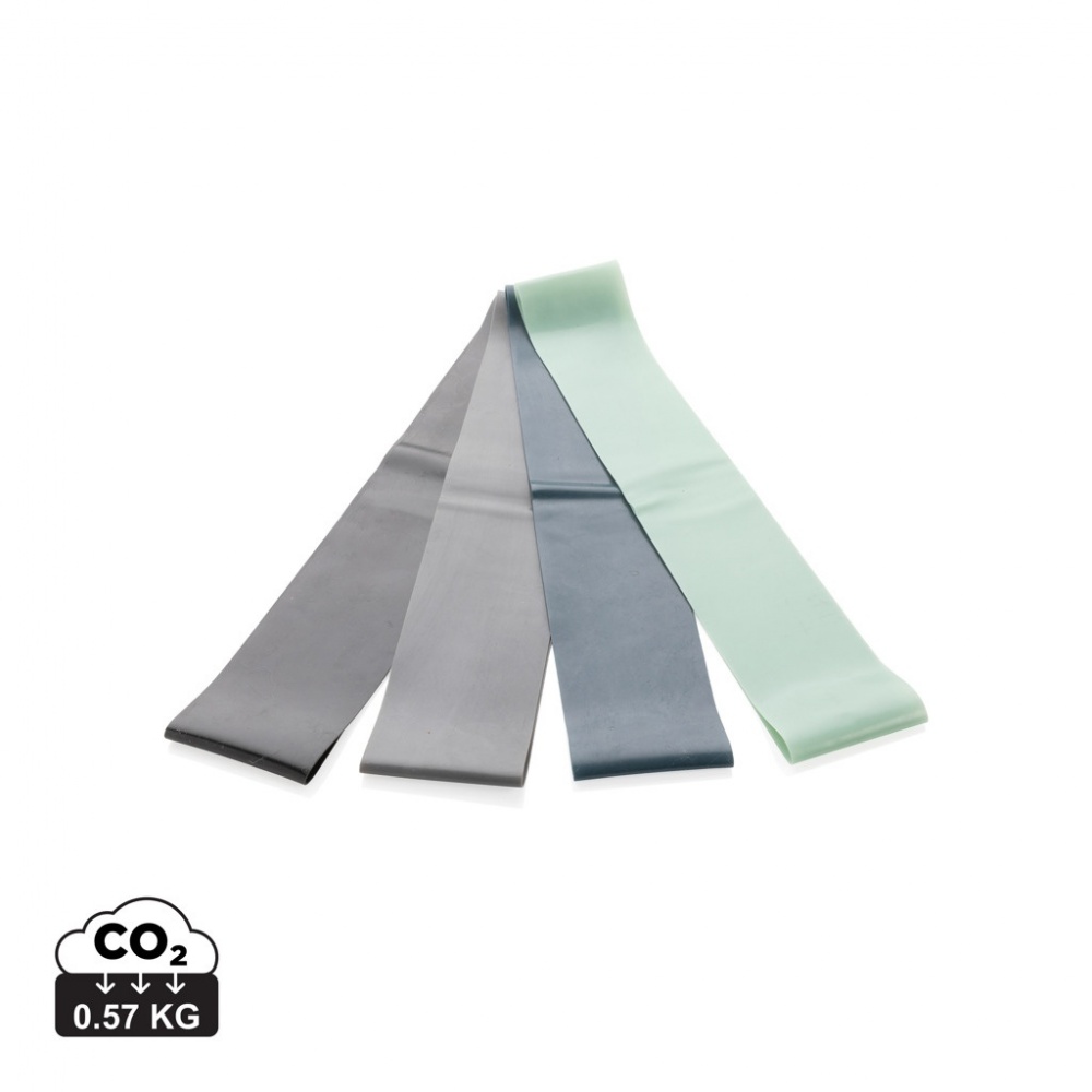 Logotrade promotional item image of: 4pc elastic fitness bands in pouch