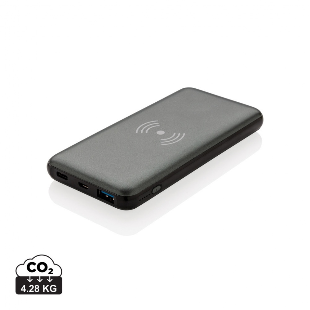 Logotrade promotional giveaway image of: 10.000 mAh Fast Charging 10W Wireless Powerbank with PD