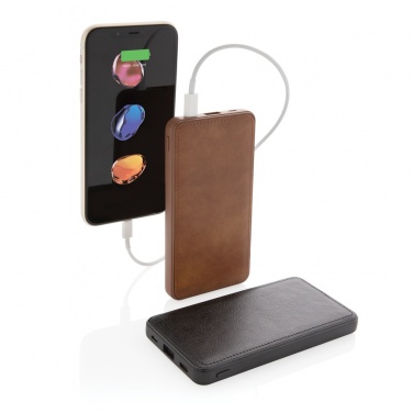 Logo trade promotional items image of: Tusca 10.000 mAh PU powerbank