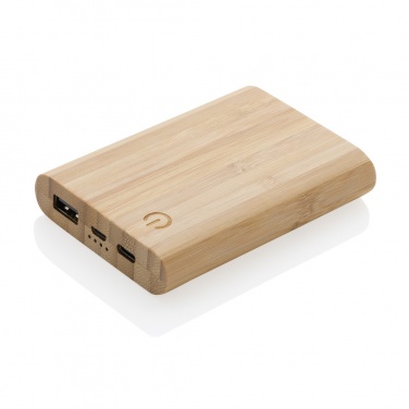 Logotrade corporate gift image of: Bamboo 5.000 mAh powerbank