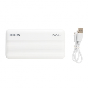 Logo trade corporate gift photo of: Philips 10.000 mAh slim powerbank