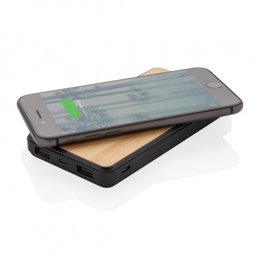 Logotrade business gift image of: RCS recycled plastic 8000 mAh Wireless Powerbank