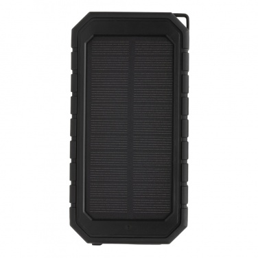 Logotrade promotional giveaway image of: RCS recycled plastic Solar powerbank with 10W Wireless